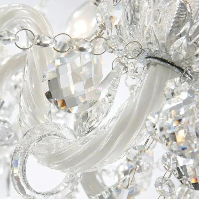 Rustic Antique European Candle Crystal Chandelier Popular Farmhouse Ceiling Light Fixture For Living Room - 15 Lights D36.2"*H22"/24.2kgWarm LightBlushlighting