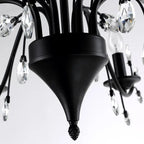 Rustic Wrought Iron Chandeliers 12 Lights - BlackCool Light 6000K - Manorlights