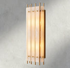 San Marco Alabaster Grand Rectangular Sconce-wall sconce-Manorlights