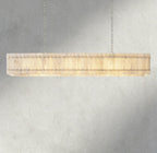 San Marco Alabaster Linear Chandelier 54", 72"-chandelier-Manorlights