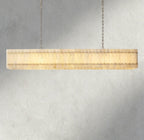 San Marco Alabaster Linear Chandelier 54", 72"-chandelier-Manorlights