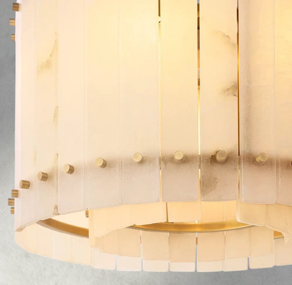 San Marco Alabaster Round Chandelier 22", 37", 48", 60"-chandelier-Manorlights