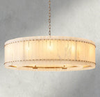 San Marco Alabaster Round Chandelier 22", 37", 48", 60"-chandelier-Manorlights