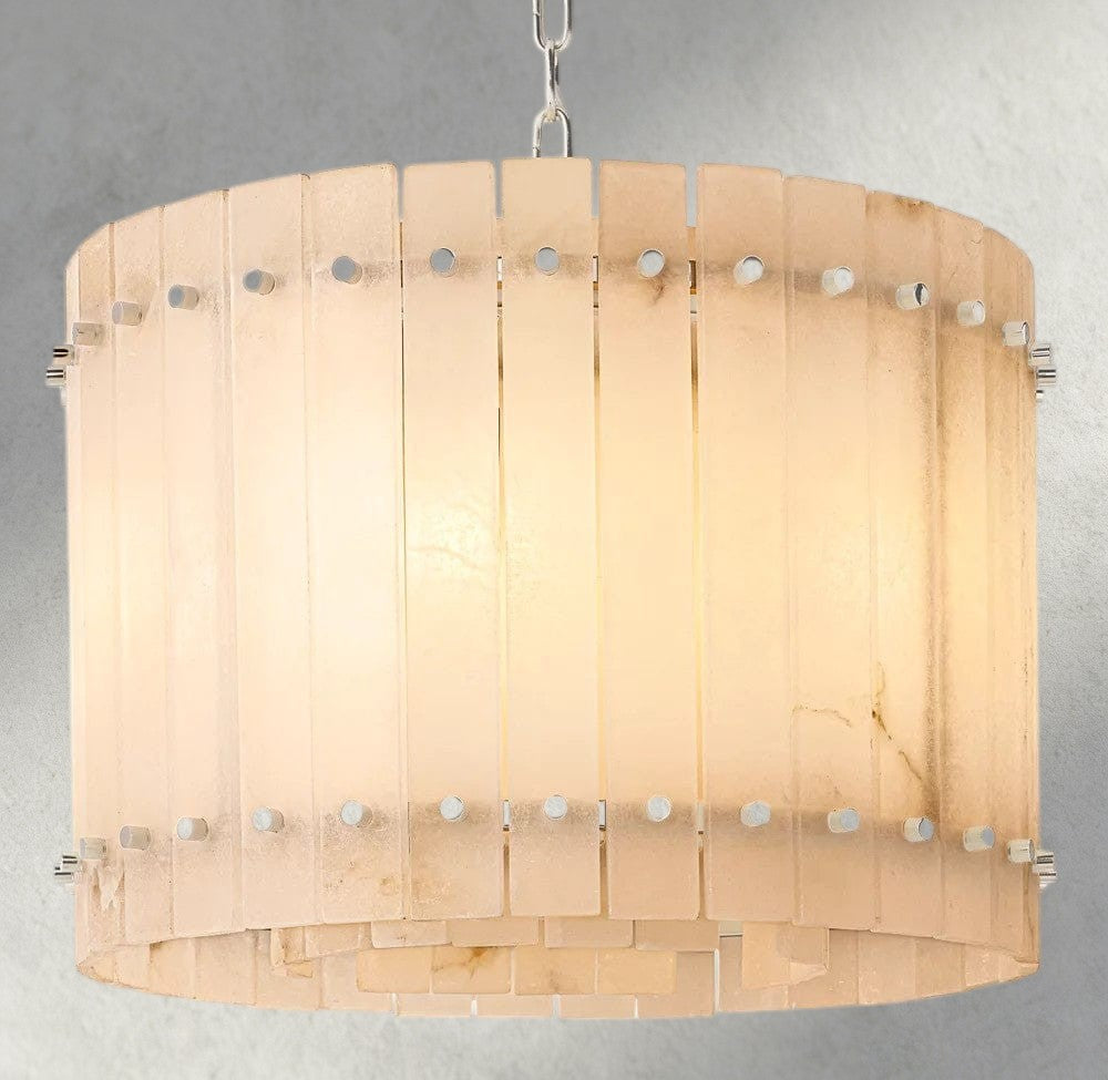 San Marco Alabaster Round Chandelier 22", 37", 48", 60"-chandelier-Manorlights