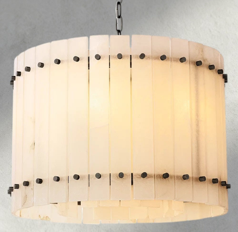 San Marco Alabaster Round Chandelier 22", 37", 48", 60"-chandelier-Manorlights