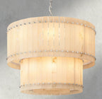 San Marco Alabaster Round Tiered Chandelier 22", 37", 48", 60"-chandelier-Manorlights