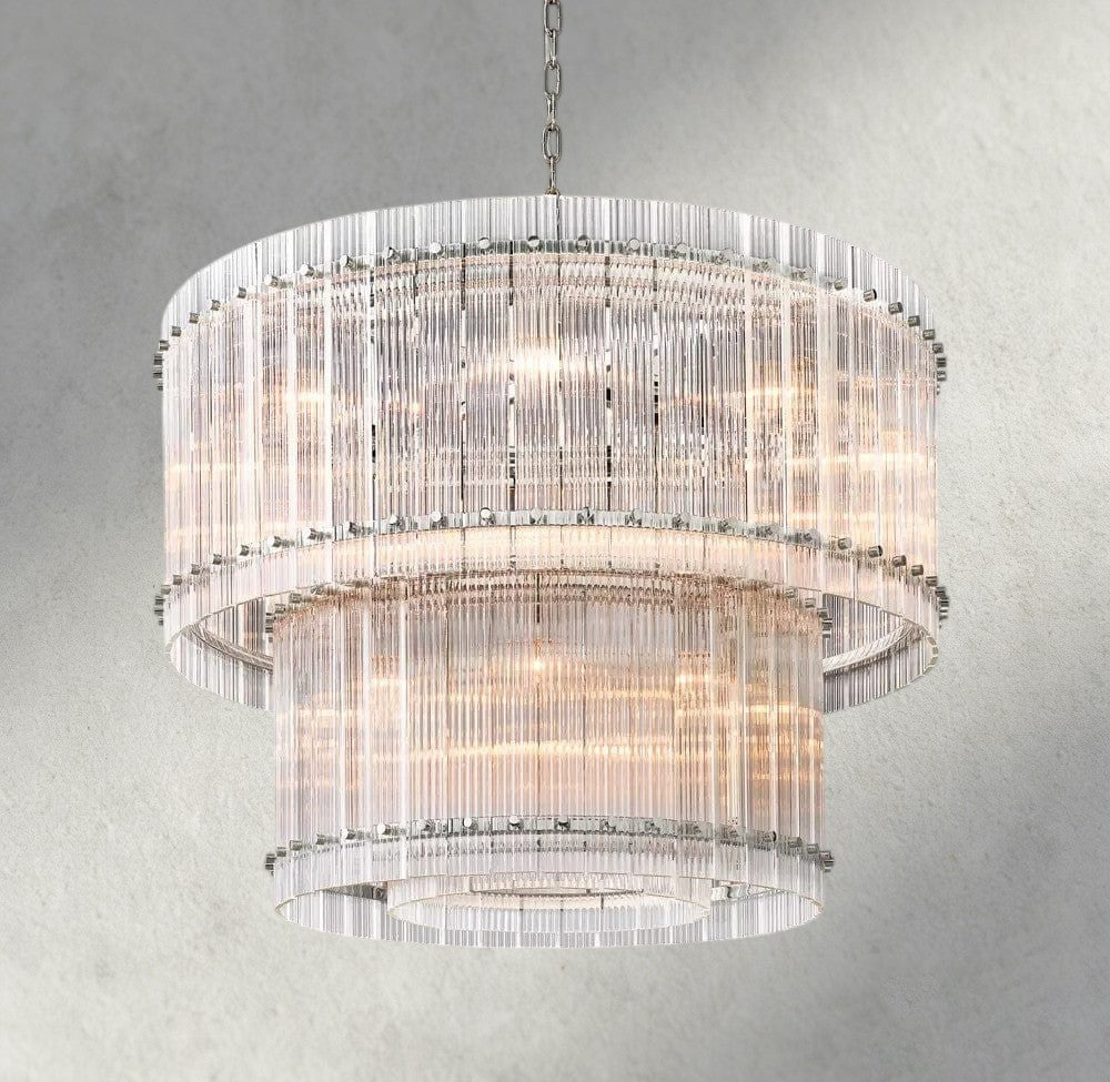 San Marco Two-Tier Round Chandelier 22", 37", 48", 60"-chandelier-Manorlights
