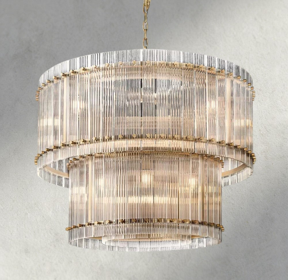 San Marco Two-Tier Round Chandelier 22", 37", 48", 60"-chandelier-Manorlights