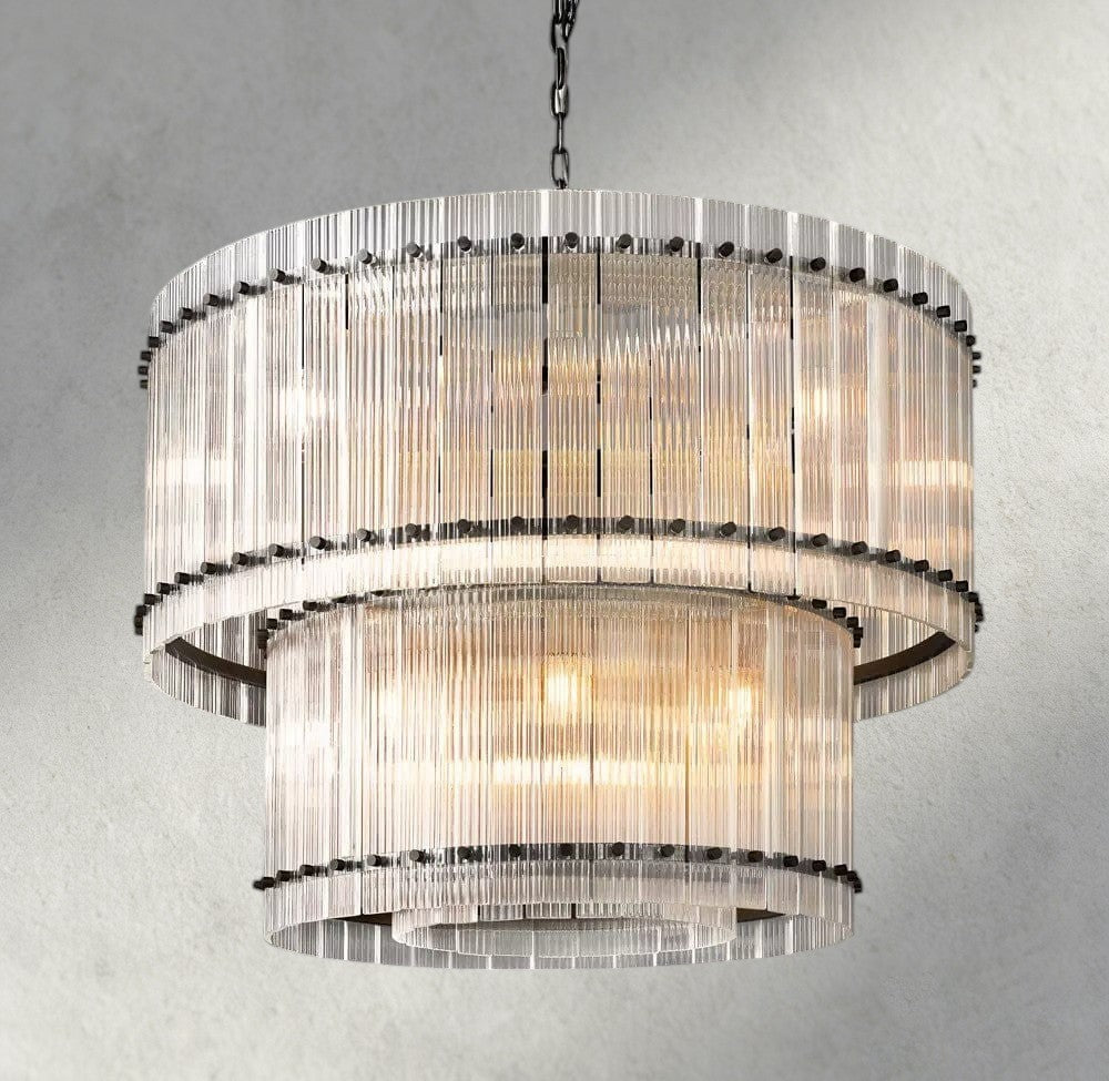 San Marco Two-Tier Round Chandelier 22", 37", 48", 60"-chandelier-Manorlights