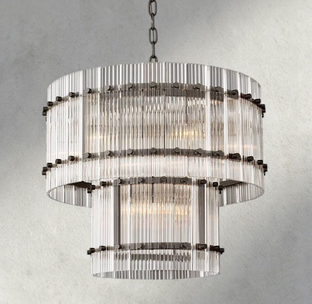 San Marco Two-Tier Round Chandelier 22", 37", 48", 60"-chandelier-Manorlights
