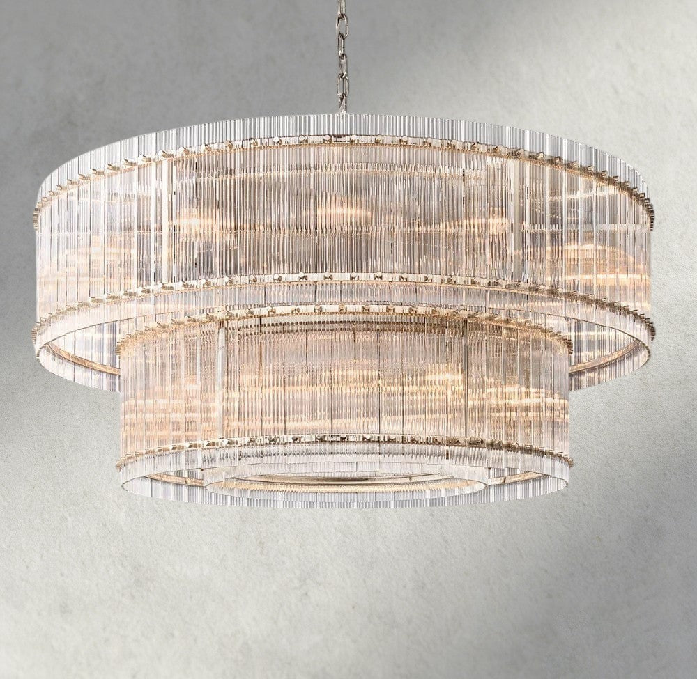 San Marco Two-Tier Round Chandelier 22", 37", 48", 60"-chandelier-Manorlights