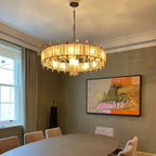 Saturn chandelier - CDR SATURN TRANSPARENT-Manor Lights