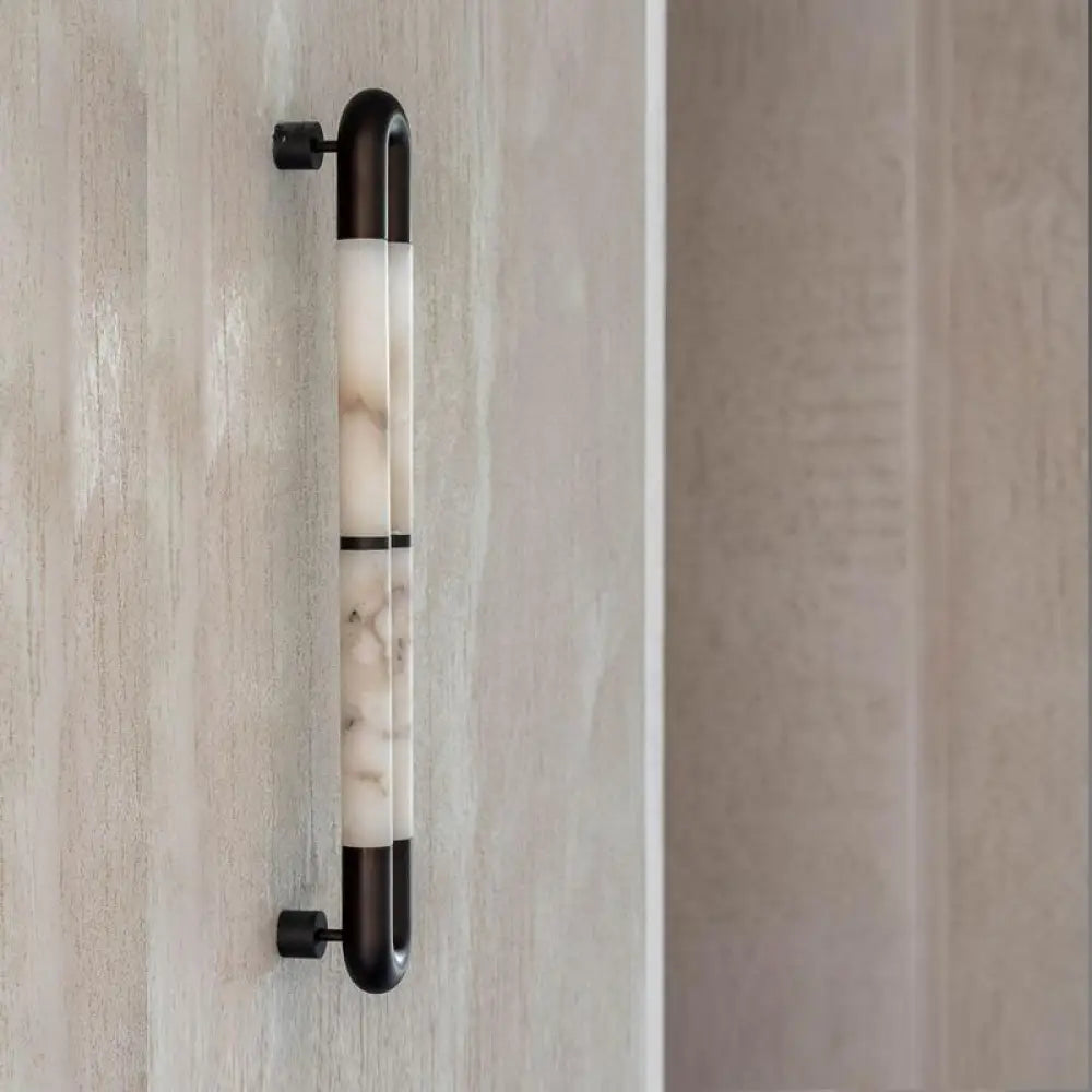 Alabaster Tube Wall Sconce-Wall Sconces-Manorlights