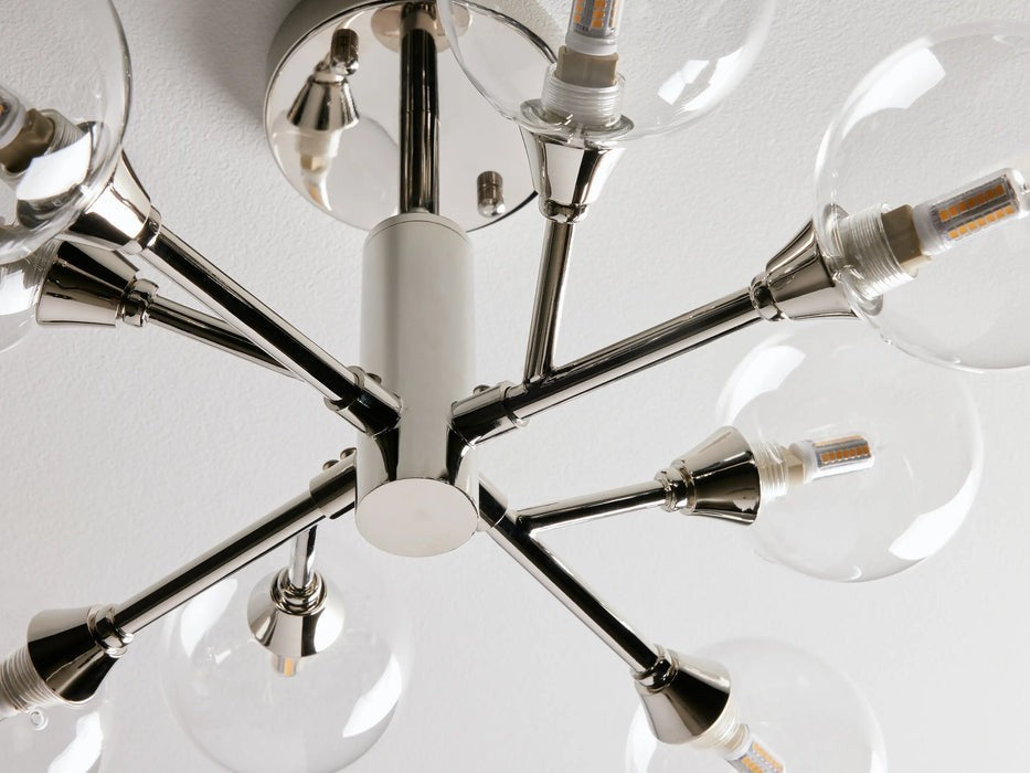 Sera Glass Globe Flushmount-Flushmount-Manorlights
