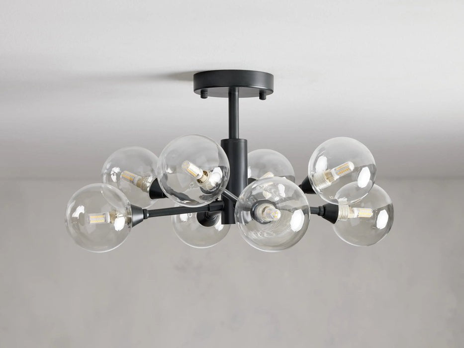 Sera Glass Globe Flushmount-Flushmount-Manorlights