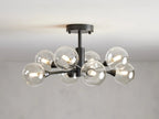 Sera Glass Globe Flushmount-Flushmount-Manorlights