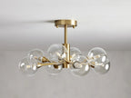 Sera Glass Globe Flushmount-Flushmount-Manorlights