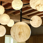 Sian Modern Sphere Delight - Modern Artistic Alabaster Pendant Light - Manorlights