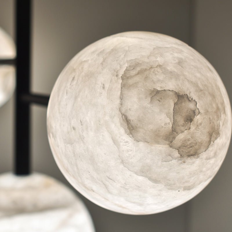 Sian Modern Sphere Delight - Modern Artistic Alabaster Pendant Light - Manorlights