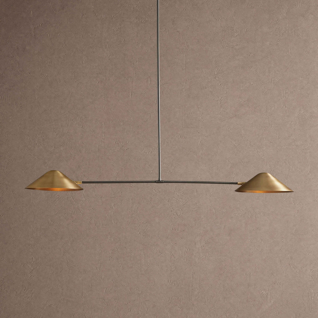 Simms 2-Light Linear Chandelier - Manorlights