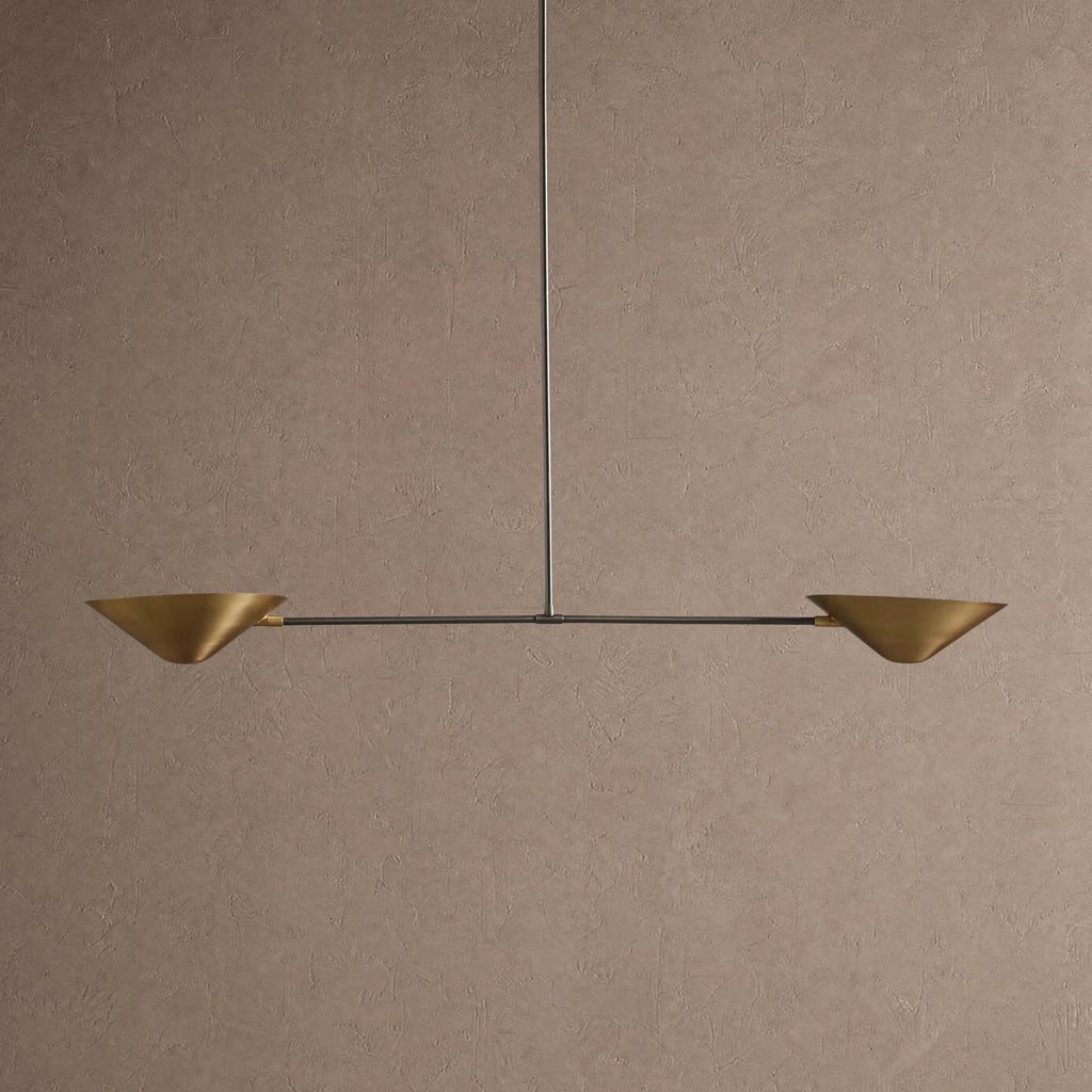Simms 2-Light Linear Chandelier - Manorlights