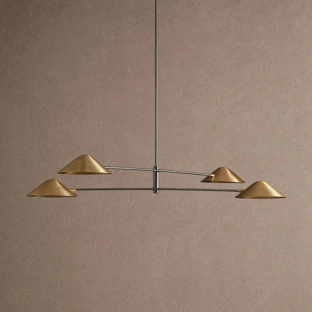Simms 4-Light Linear Chandelier - Blushlighting
