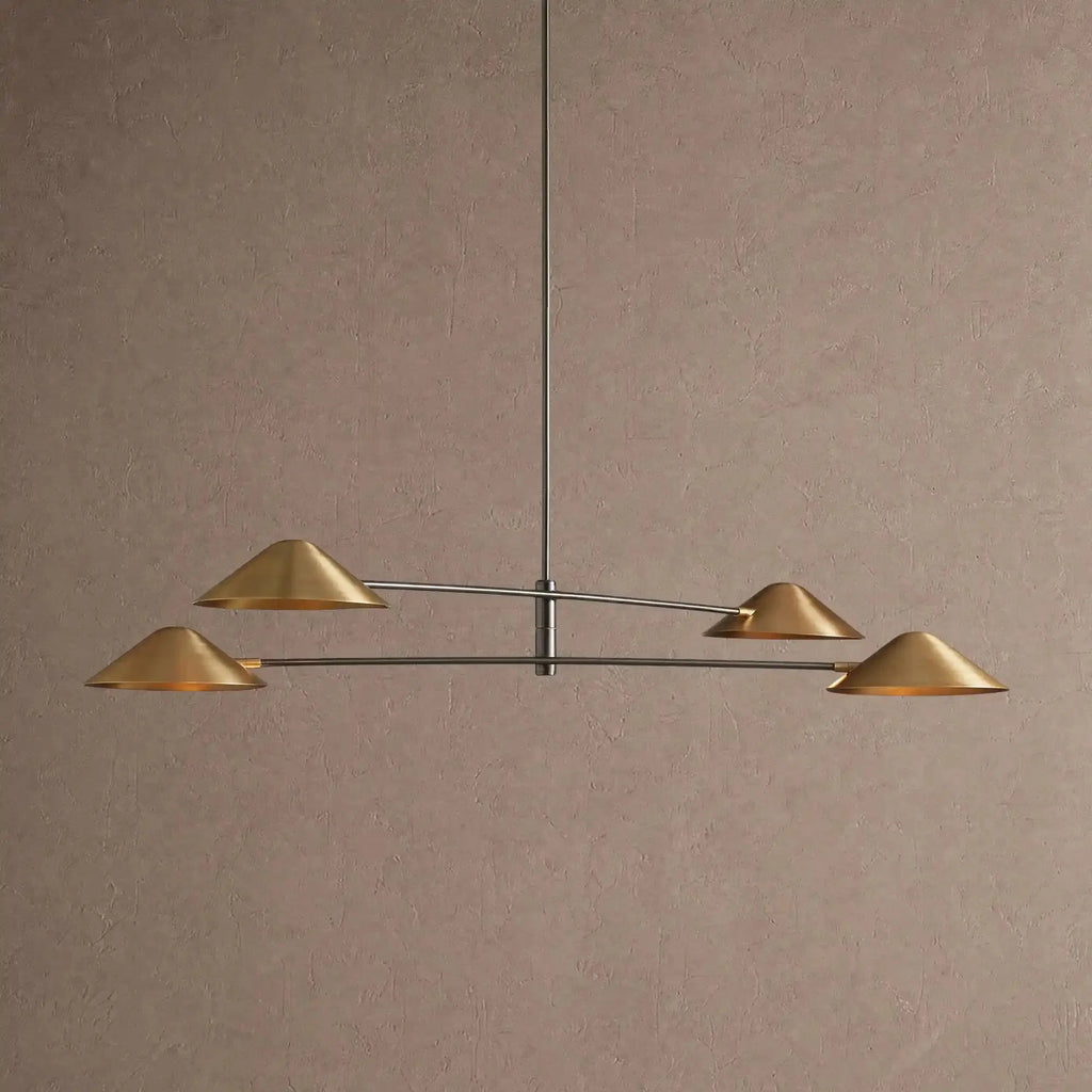 Simms 4-Light Linear Chandelier - Blushlighting