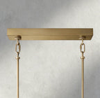 Sirene Smoke Glass Rectangular Chandelier 59", 77"-chandelier-Manorlights