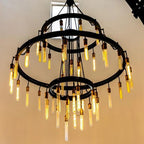 Retro-Inspired Metal Pendant Light Chandelier for Living Room/Bedroom/Staircase/Villa-Manorlights