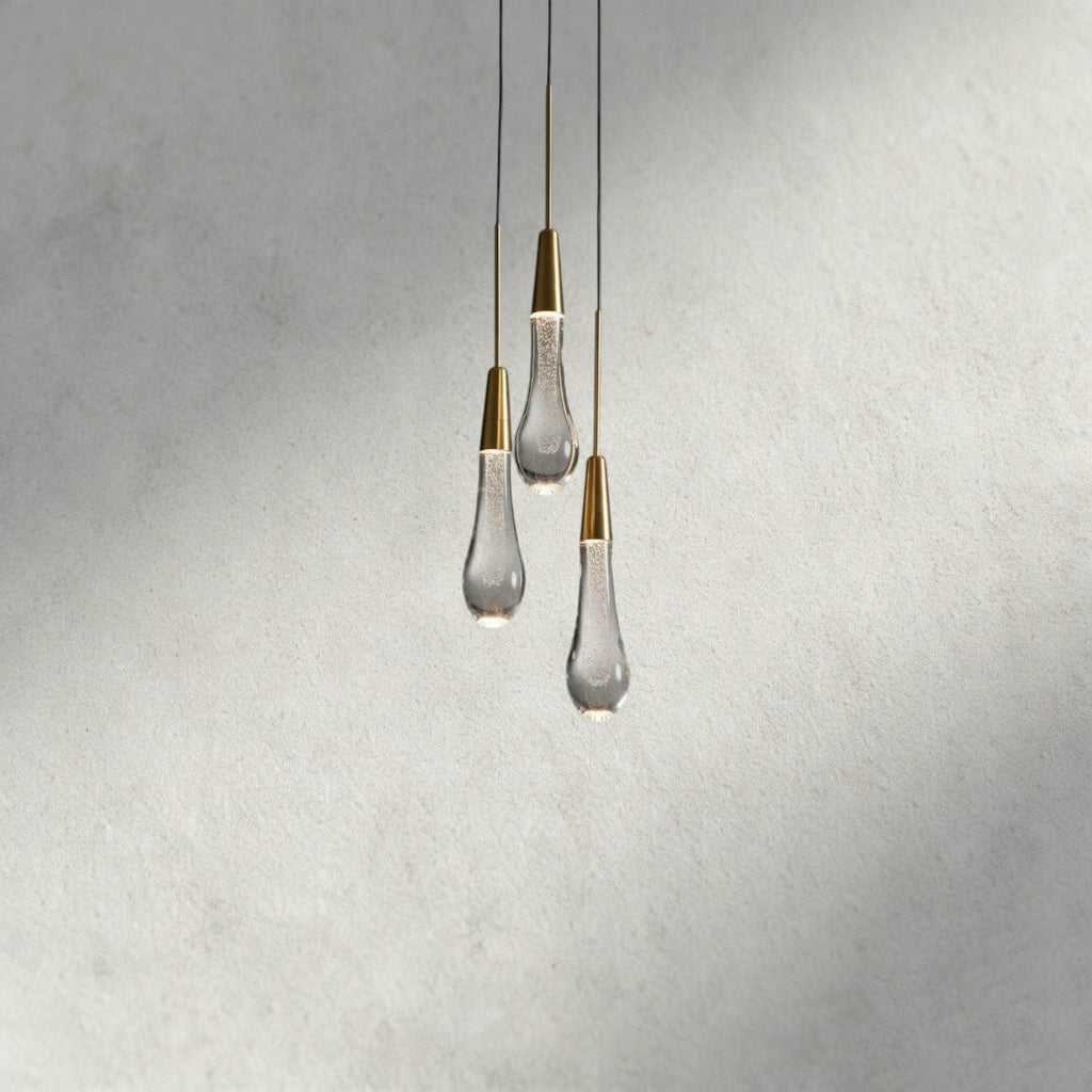 Brass Soltaire Cluster Pendant