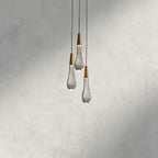 Brass Soltaire Cluster Pendant