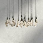 48" / Bronze Soltaire Round Chandelier 17", 24", 36", 58"