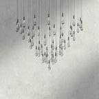 Soltaire Round Chandelier 17", 24", 36", 58"