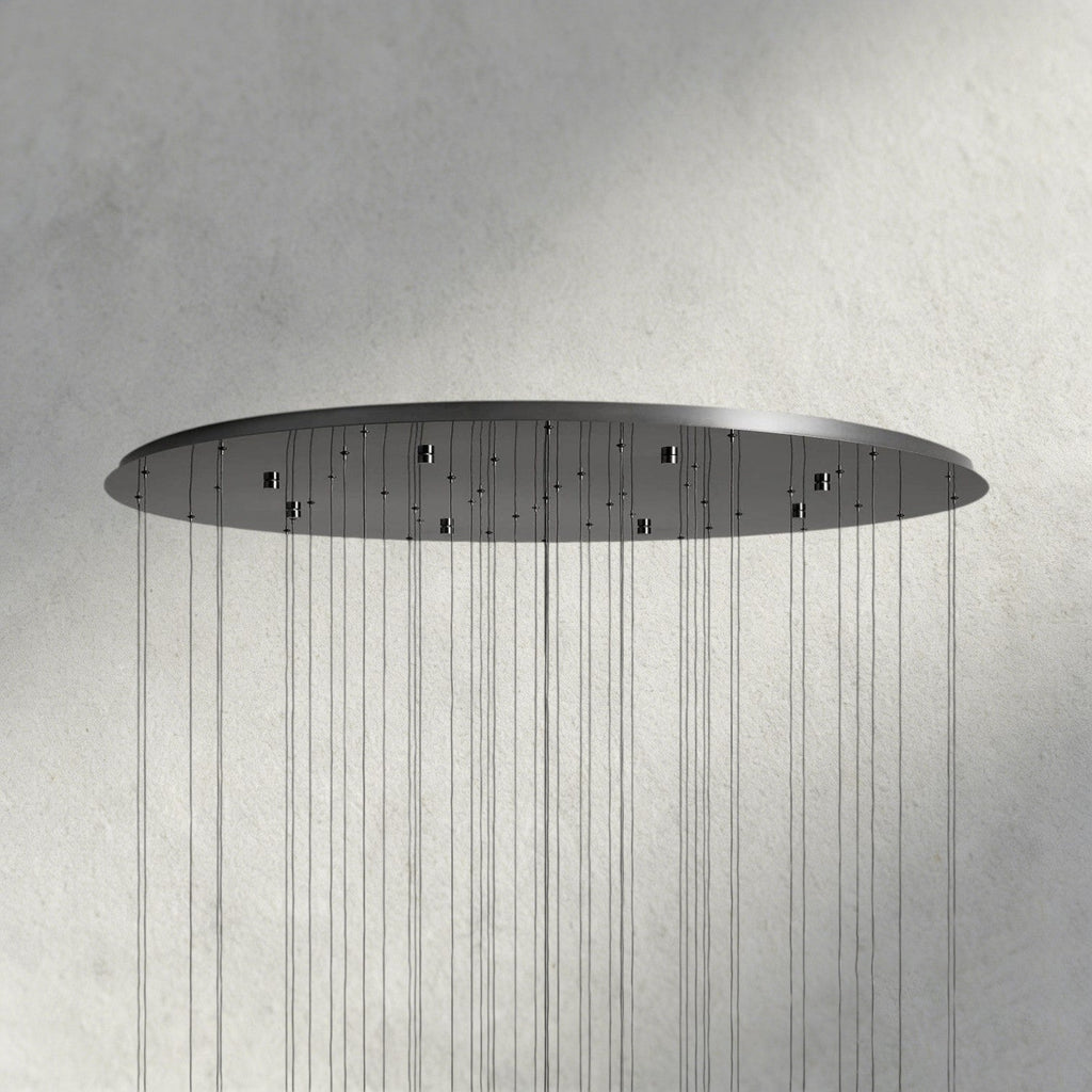 Soltaire Round Chandelier 17", 24", 36", 58"