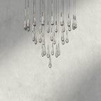 Soltaire Round Chandelier 17", 24", 36", 58"
