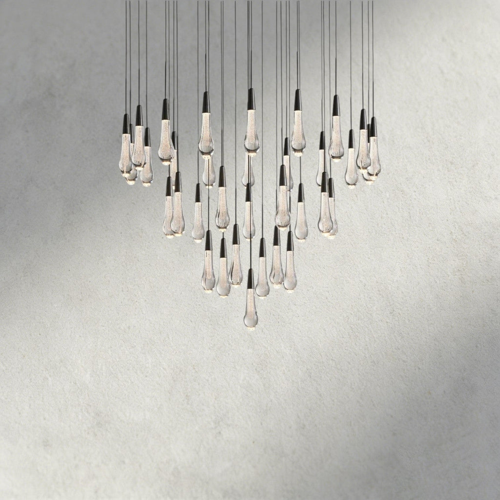 36" / Bronze Soltaire Round Chandelier 17", 24", 36", 58"