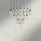 36" / Bronze Soltaire Round Chandelier 17", 24", 36", 58"
