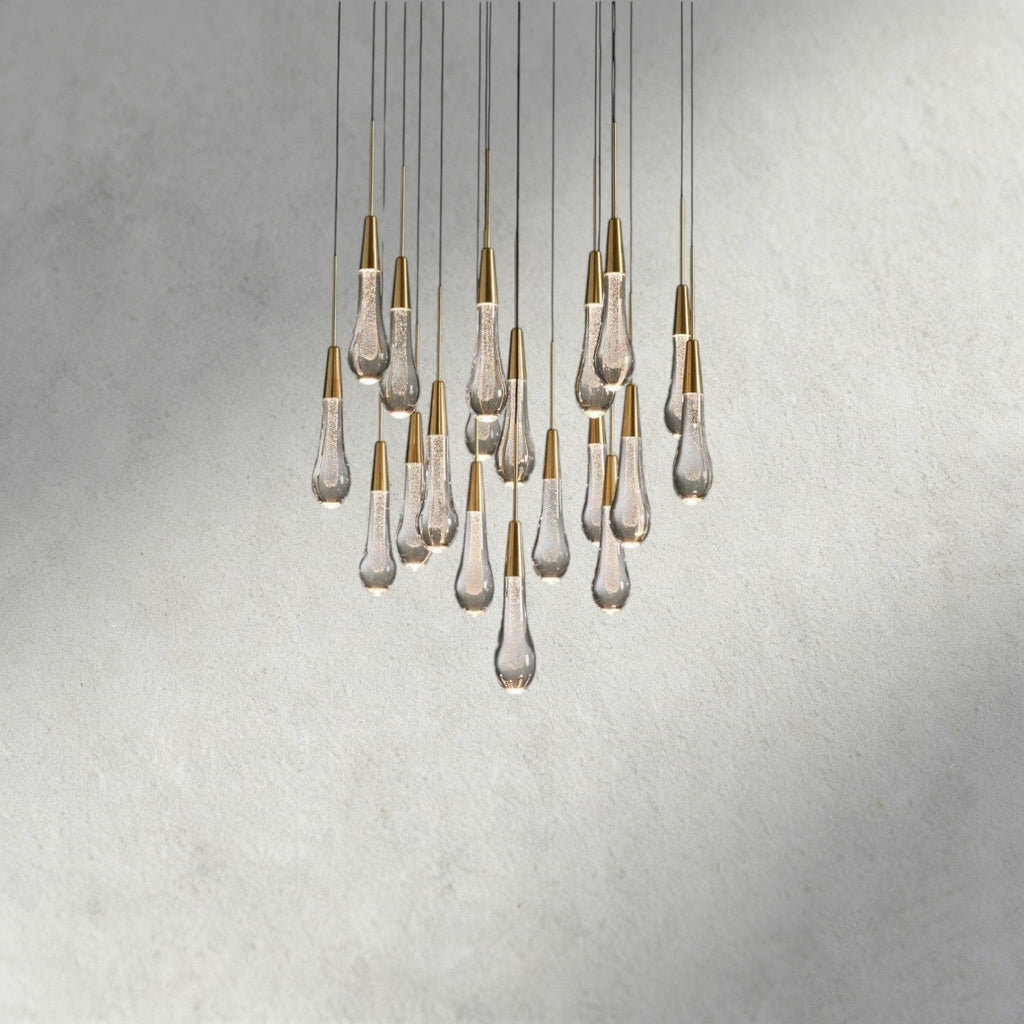 24" / Brass Soltaire Round Chandelier 17", 24", 36", 58"