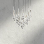 Soltaire Round Chandelier 17", 24", 36", 58"