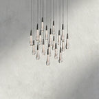 24" / Bronze Soltaire Round Chandelier 17", 24", 36", 58"