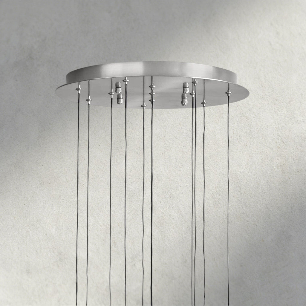 Soltaire Round Chandelier 17", 24", 36", 58"