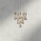 17" / Brass Soltaire Round Chandelier 17", 24", 36", 58"