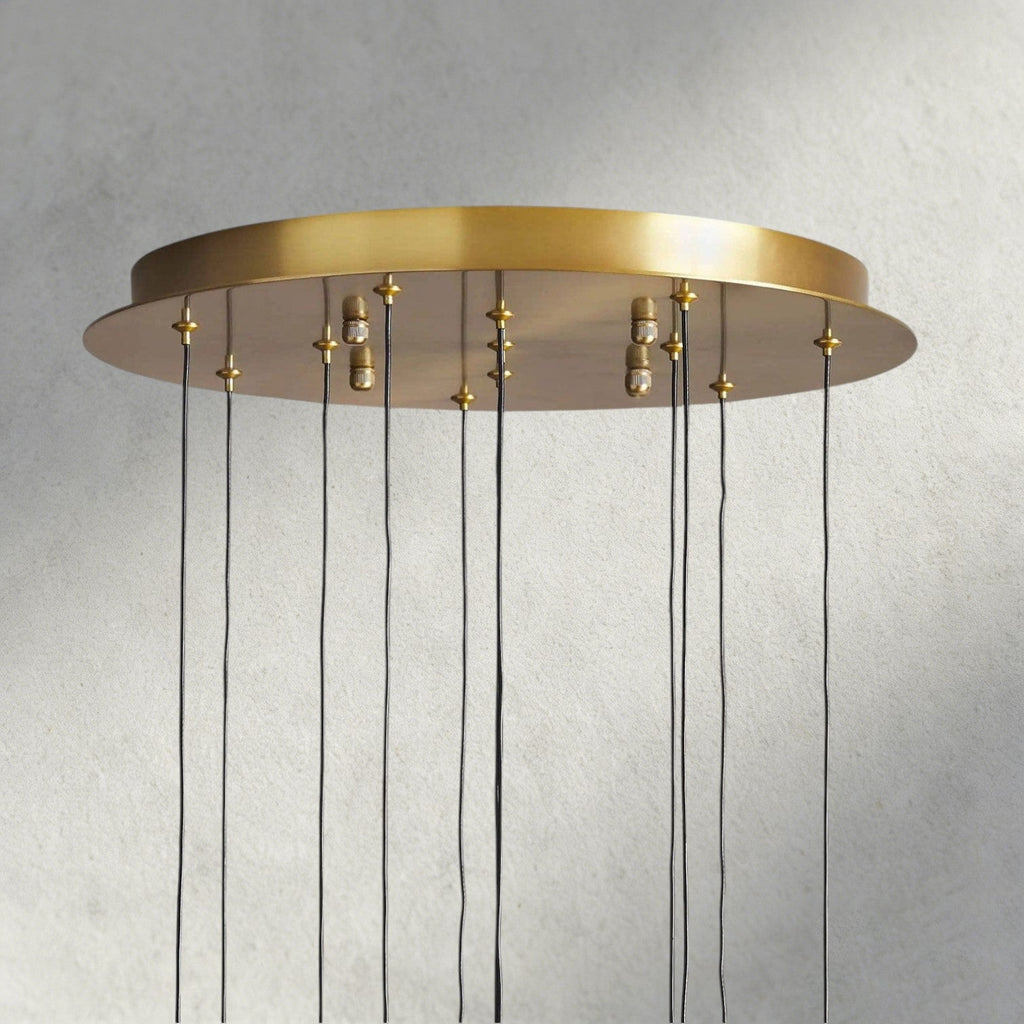 Soltaire Round Chandelier 17", 24", 36", 58"