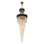 Spiral Crystal Chandelier For Foyer/ Staircase-Chandeliers-Manorlights