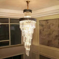 Spiral Crystal Chandelier For Foyer/ Staircase-Chandeliers-Manorlights