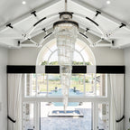 Spiral Crystal Chandelier For Foyer/ Staircase-Chandeliers-Manorlights