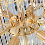 Spiral High Ceiling Light Fixture Long Crystal Chandelier For Foyer Staircase/ Living Room-Chandeliers- -  Manorlights- -  Manorlights