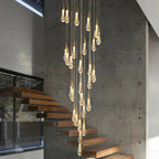 Spiral Raindrop Staircase Ceiling Lighting - 1 LightsWarm White 3000kManorlights