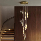 Spiral Raindrop Staircase Ceiling Lighting - 1 LightsWarm White 3000kManorlights