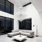 72X96 Inch Extra High Ceiling Chandelier Elegant Large Foyer Crystal Chandelier-大吊灯-Manorlights